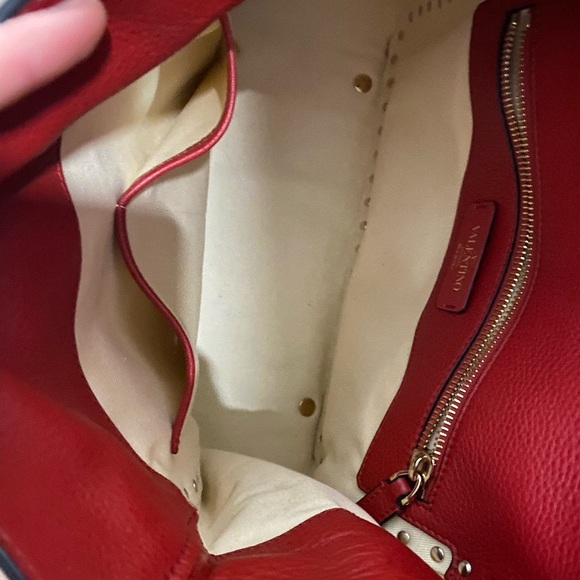 Valentino Red Leather Bag - Picture 3 of 5
